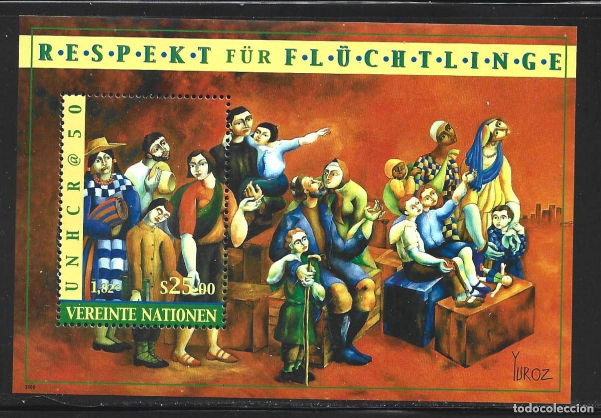 Briefmarken: NACIONES UNIDAS VIENA HB 13** - A&Ntilde;O 2000 - 50&ordm; ANIVERSARIO DEL ALTO COMISARIADO PARA LOS REFUGIADOS