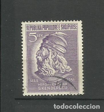 Francobolli: ALBANIA-1951- USADOS- GEORGIE CASTRIOTA