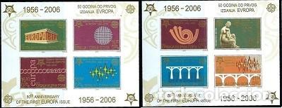 Briefmarken: HB NUEVAS SIN DENTAR DE SERBIA Y MONTENEGRO 2006, YT 59B/ 60B