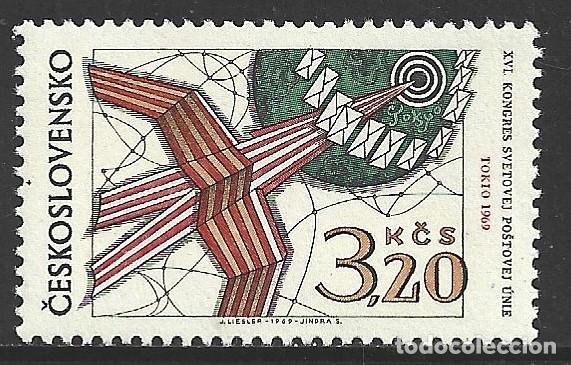 Sellos: CHECOSLOVAQUIA 1749** - A&Ntilde;O 1969 - 16&ordm; CONGRESO DE LA UNION POSTAL UNIVERSAL, TOKIO