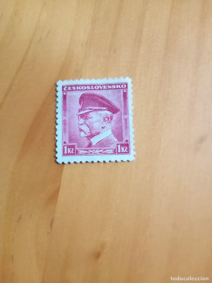 Briefmarken: CHECOSLOVAQUIA - VALOR FACIAL 1 - A&Ntilde;O 1935 - PERSONAJES C&Eacute;LEBRES: B. MASARYK -YV 302