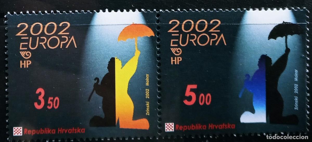 Francobolli: CROACIA - IVERT 575/76 NUEVOS ** - EUROPA CEPT A&Ntilde;O 2002