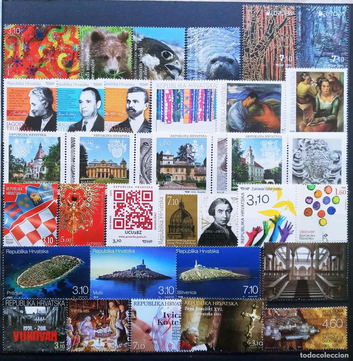 Timbres: CROACIA - A&Ntilde;O 2011 - 31 SELLOS + 2 HOJA BLOQUES NUEVO ** - LOS DE LAS 2 FOTOS