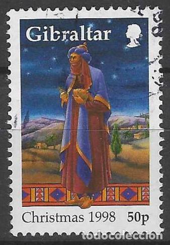 Sellos: GIBRALTAR 1998 - NAVIDAD - USADO - Foto 1
