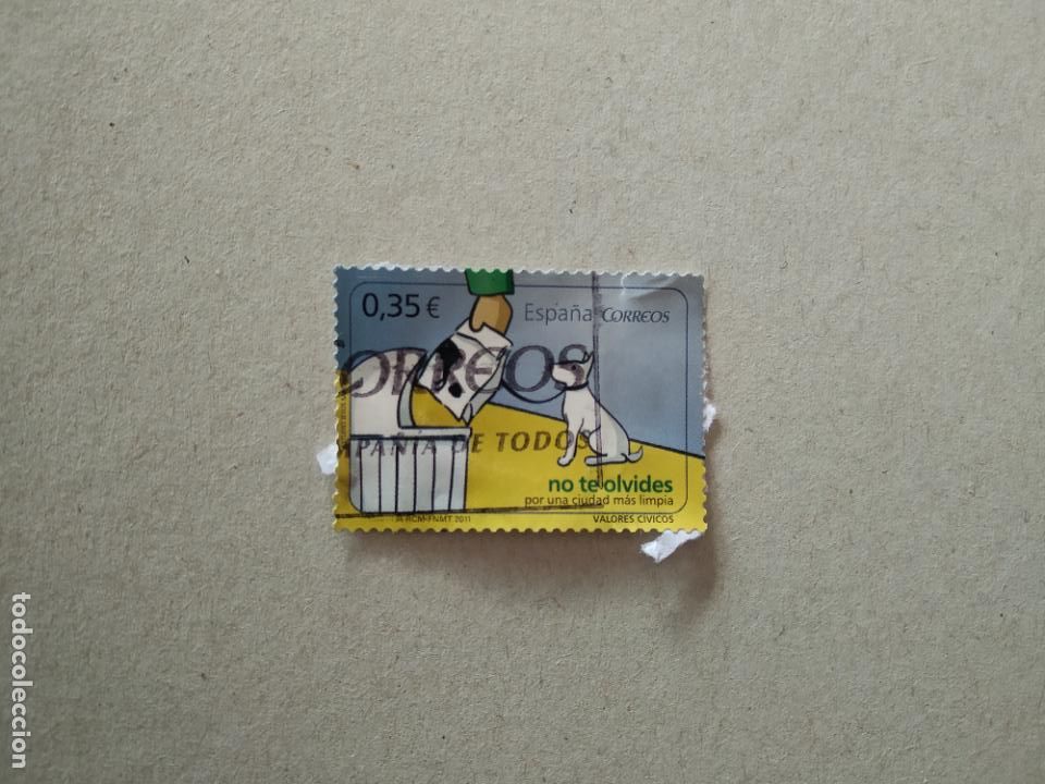 Sellos: SELLO NO TE OLVIDES POR UNA CIUDAD M&Aacute;S LIMPIA VALORES CIVICOS CORREOS ESPA&Ntilde;A