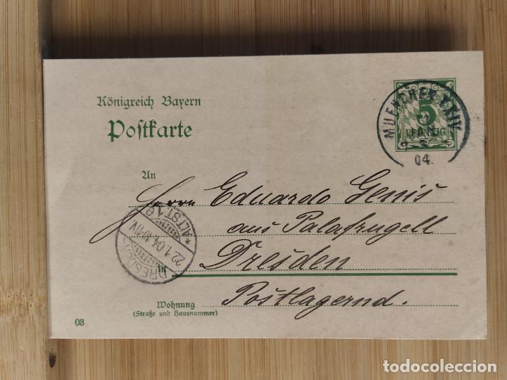 Sellos: K&Ouml;NIGREICH BAYERN-A&Ntilde;O 1904-ENTERO POSTAL-VER FOTOS-(106.285)