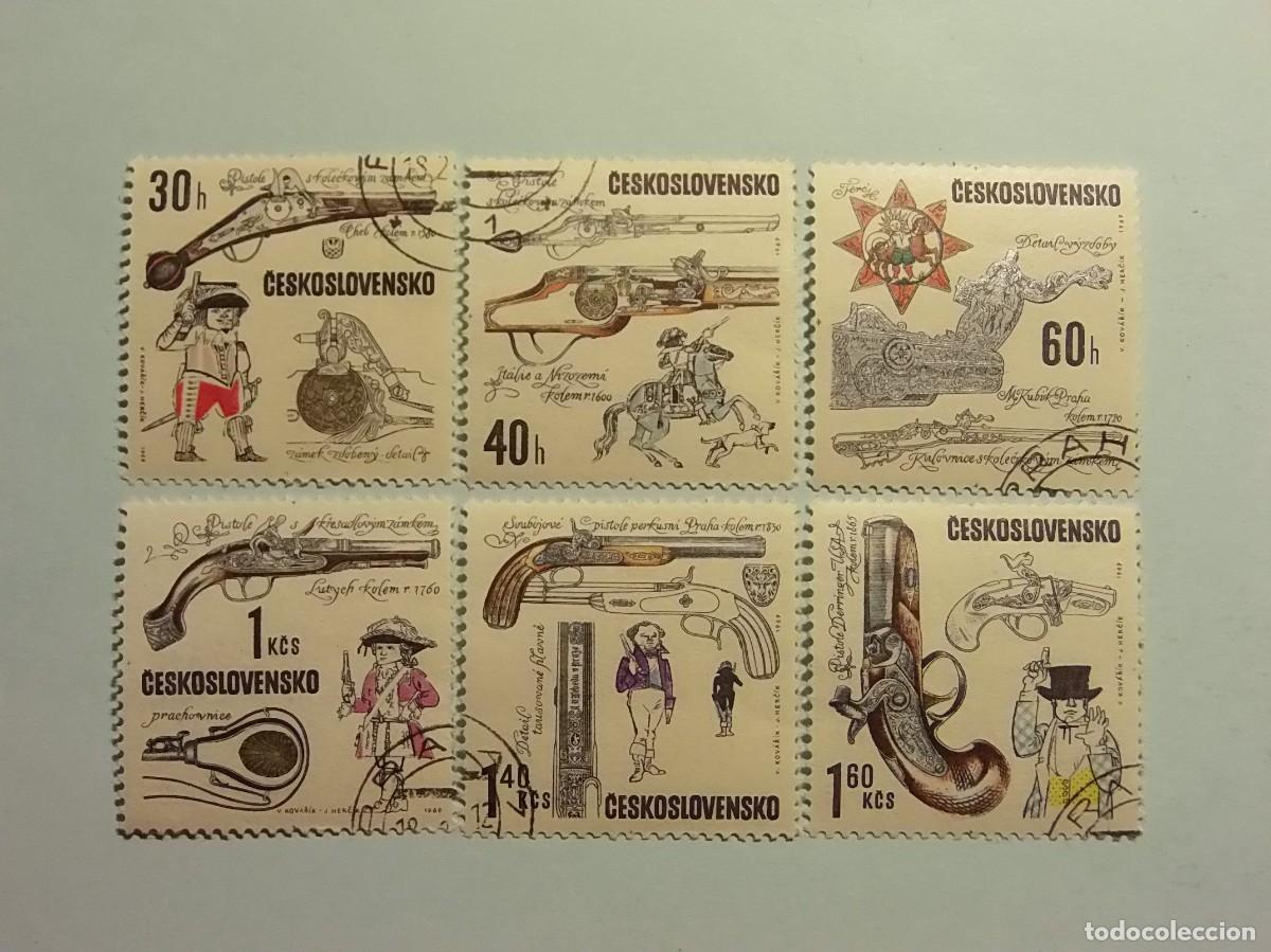 Briefmarken: CHECOSLOVAQUIA 1969 - ARMAS DE FUEGO HISTORICAS - PISTOLAS Y RIFLES - SERIE COMPLETA.