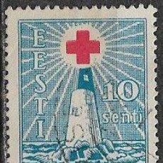 Sellos: ESTONIA, 1931 CRUZ ROJA, YVERT Nº 115 (O)