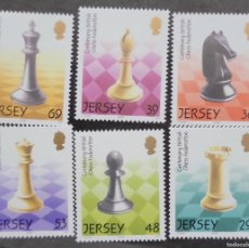 Sellos: EL)2004 JERSEY, CENTENARY OF THE BRITISH CHESS FEDERATION, 6 STAMPS MNH