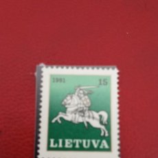 Sellos: LITUANIA 1991, ALEGORÍA, YT 405