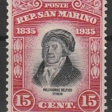 Sellos: REPUBLICA DE SAN MARINO IVERT Nº196.SELLO NUEVO EN MAGNIFICO ESTADO.1935