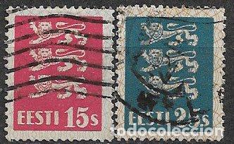 Briefmarken: ESTONIA. YVERT n&ordm; 129 y 130 (o)