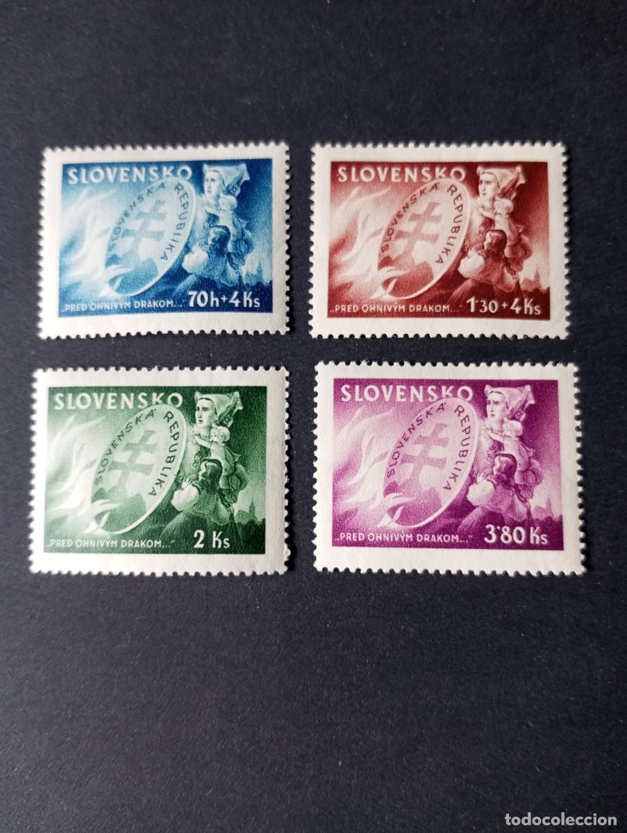 Stamps: ESLOVAQUIA,1945, SERVICIO ANTIINCENDIOS,M 159/62