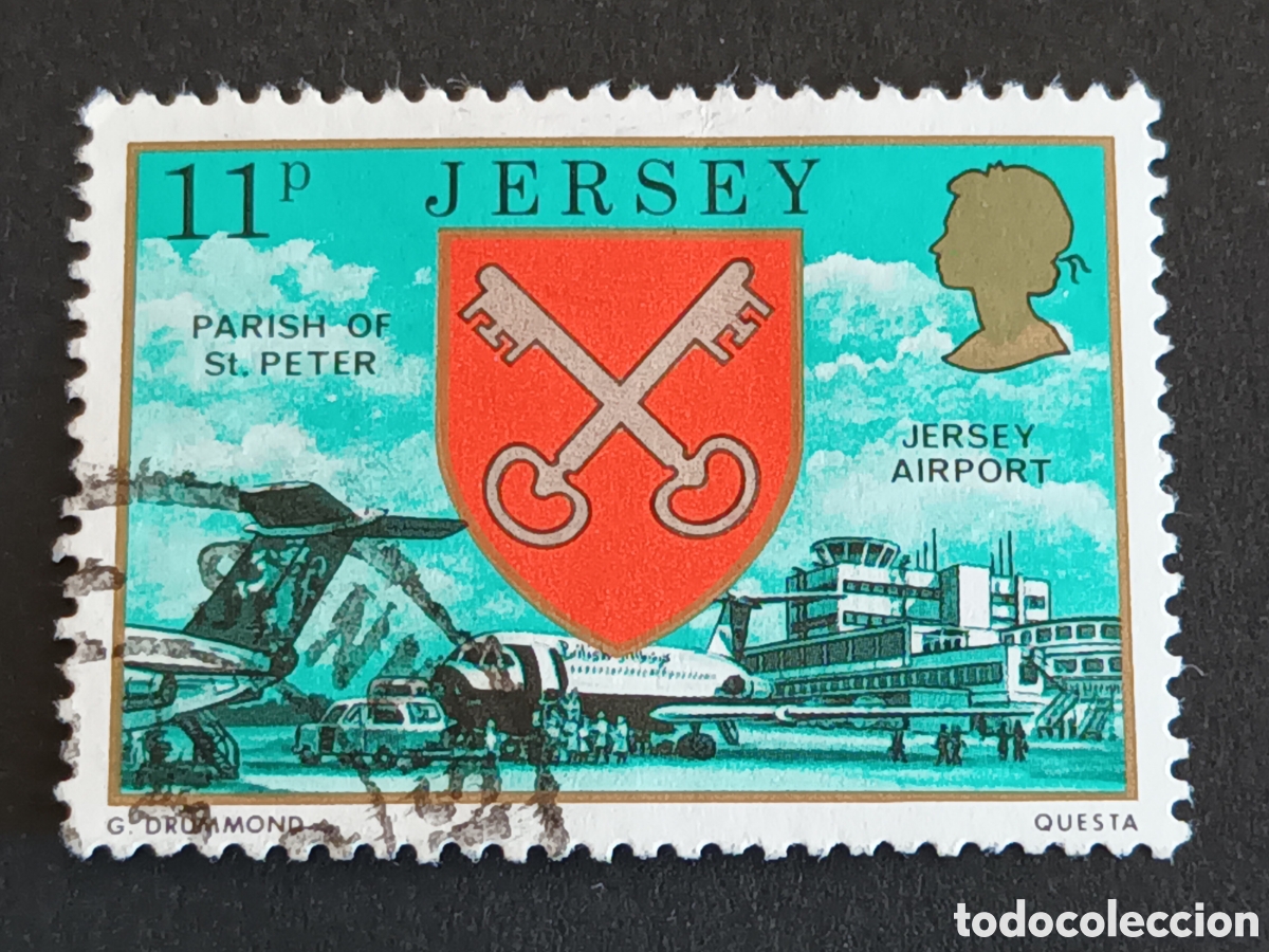 Sellos: JERSEY. SELLO USADO. - Foto 1
