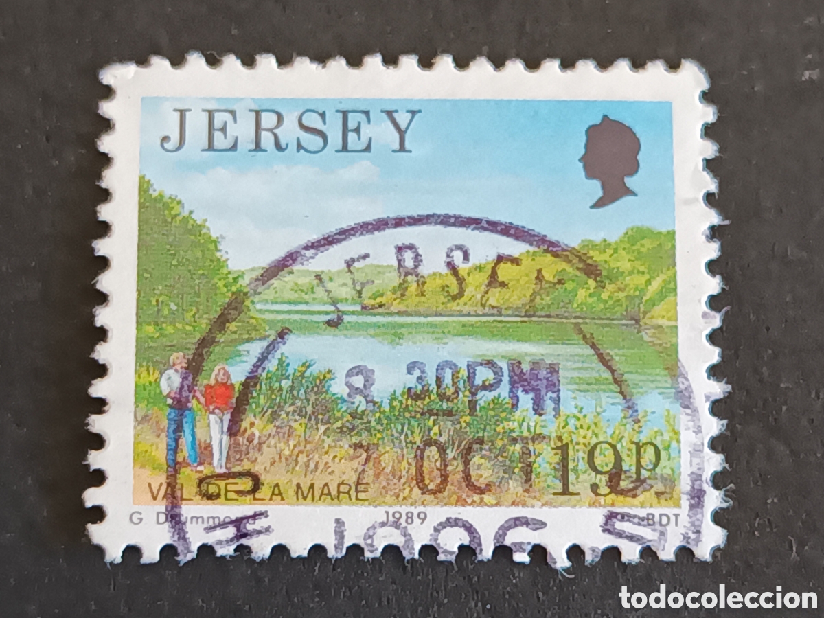 Sellos: JERSEY. SELLO USADO. - Foto 1