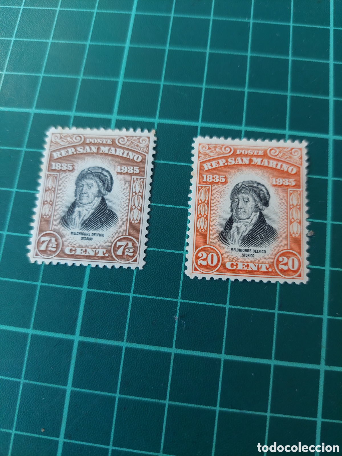 Briefmarken: San marino 1935 personajes mechones economista nuevas charnela fina