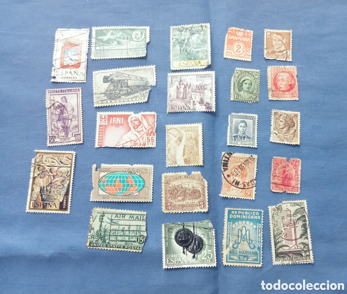 Briefmarken: sellos 23 unidades deteriorados