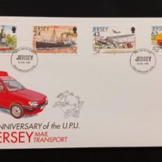 Sellos: DM)1999, JERSEY, FIRST DAY COVER, ISSUE, 125TH ANNIVERSARY OF THE UNIVERSAL POSTAL UNION. U.P.U, THE