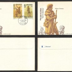 Sellos: SD)1979 ISLE OF MAN ON FIRST DAY, BICENTENARY OF THE INDEPENDENCE OF THE UNITED STATES, STATUE IN AM