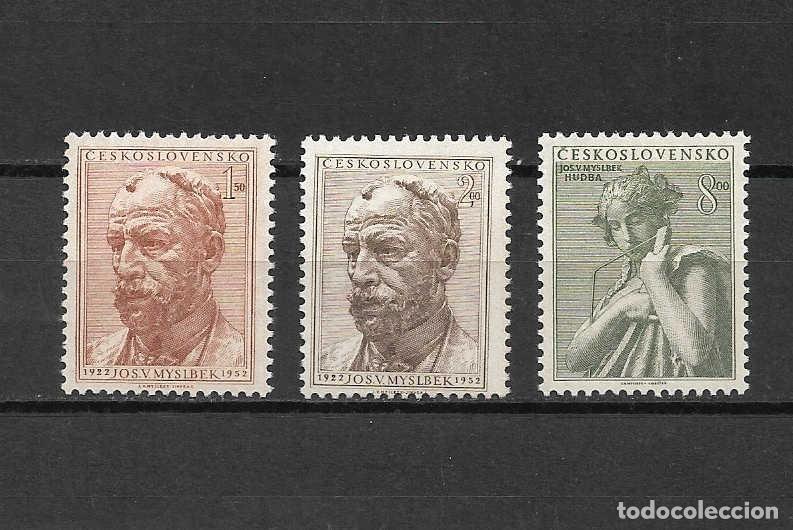 Briefmarken: J.V.Myslbek, escultor y su obra. Checoslovaquia. sellos a&ntilde;o 1952
