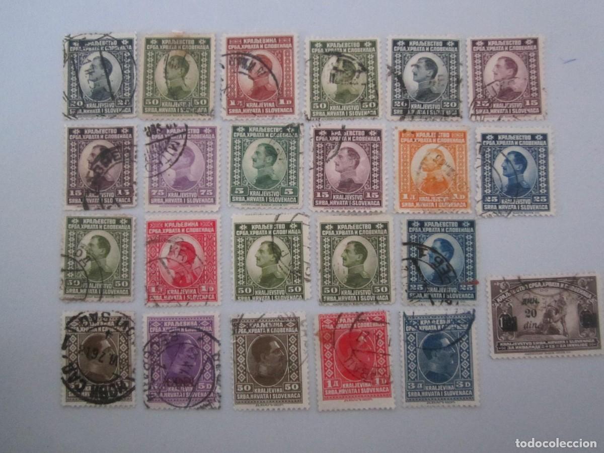 Sellos: LOTE DE 23 SELLOS USADOS SERBIA, CROACIA Y SLOVENIA