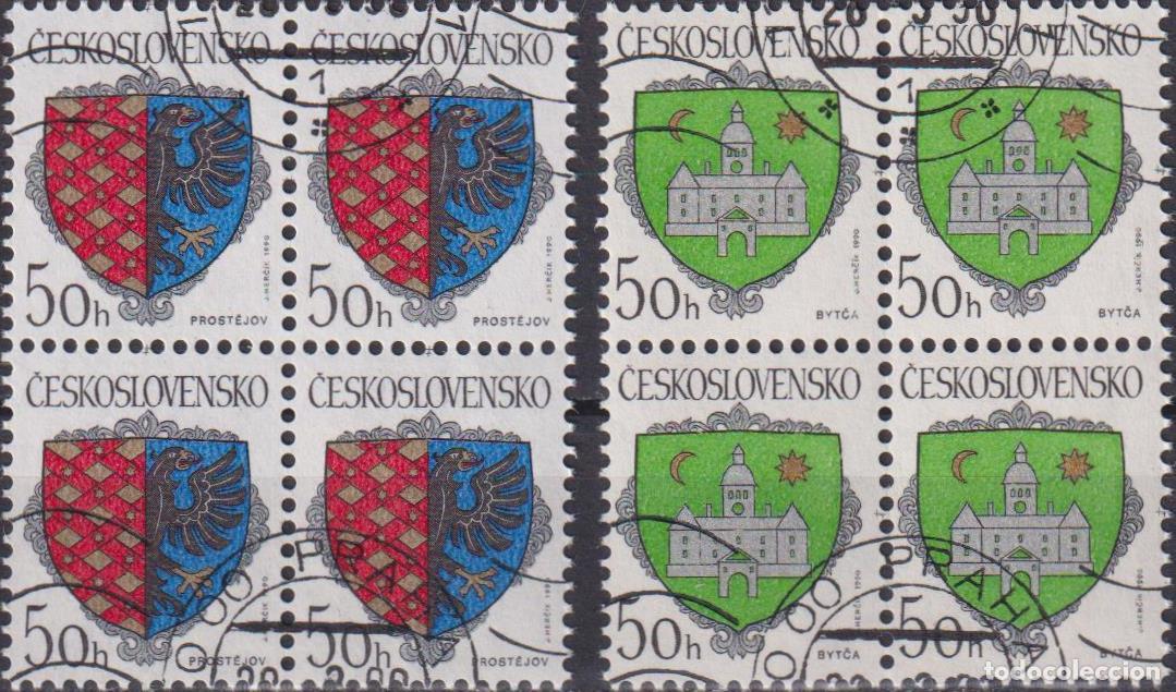 Sellos: Checa 1990 Escudos de armas U - Foto 1