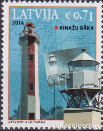 Sellos: Letonia 2014 Faros de Letonia faros MNH - Foto 1