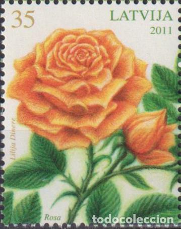 Sellos: Letonia 2011 flores MNH - Foto 1