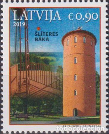 Sellos: Letonia 2019 faros MNH - Foto 1