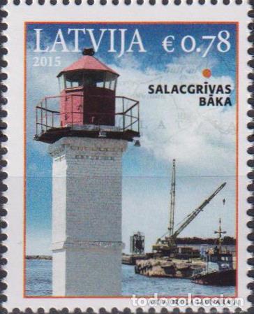 Sellos: Letonia 2015 faros MNH - Foto 1