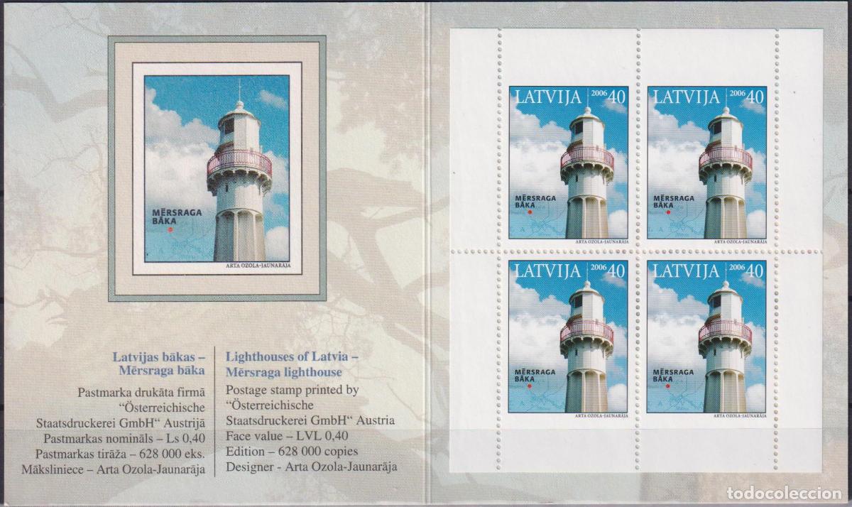 Sellos: Letonia 2006 faros MNH - Foto 1