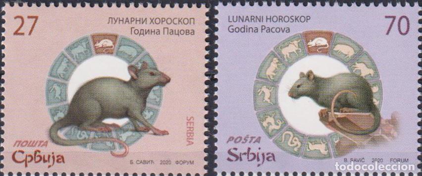 Selos: Serbia 2020 A&ntilde;o Nuevo Chino - A&ntilde;o de la Rata A&ntilde;o Nuevo MNH