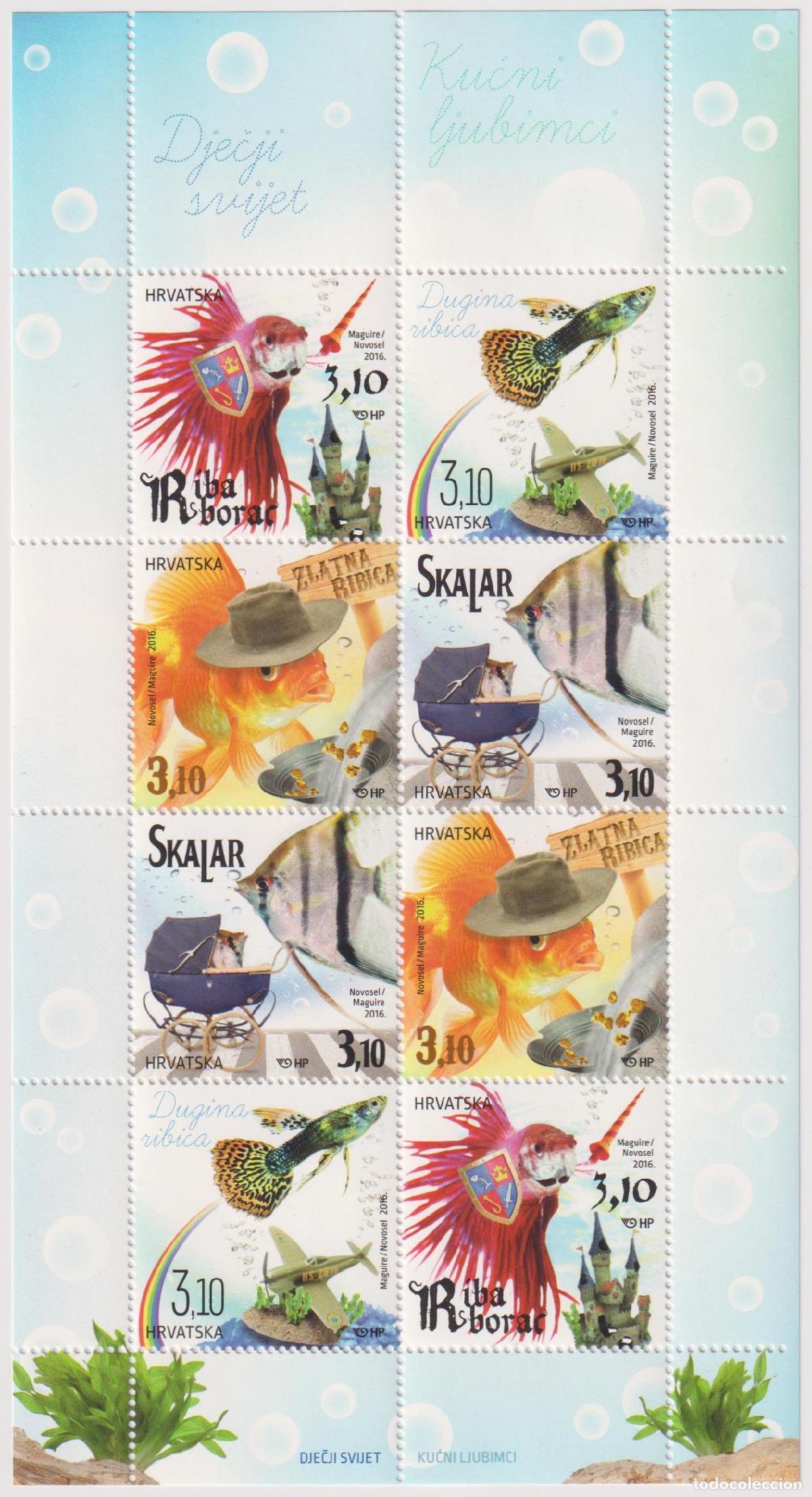 Sellos: Croacia 2016 Pez MNH