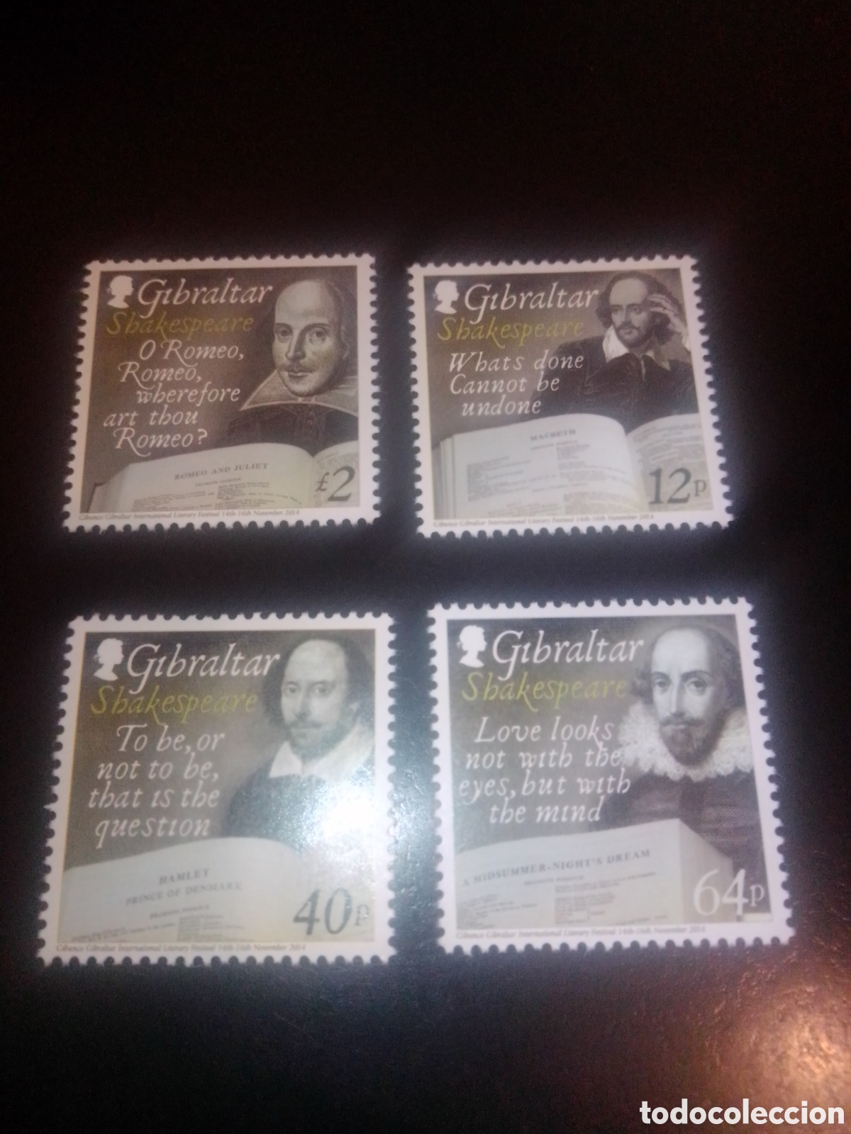 Sellos: GIBRALTAR 2014 SHAKESPEARE completa - Foto 1