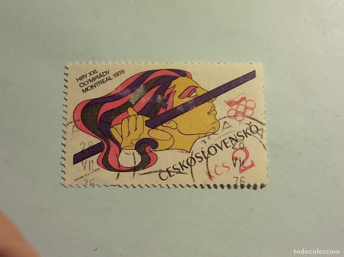 Timbres: CHECOSLOVAQUIA 1976 - JUEGOS OLIMPICOS DE MONTREAL - JABALINA.