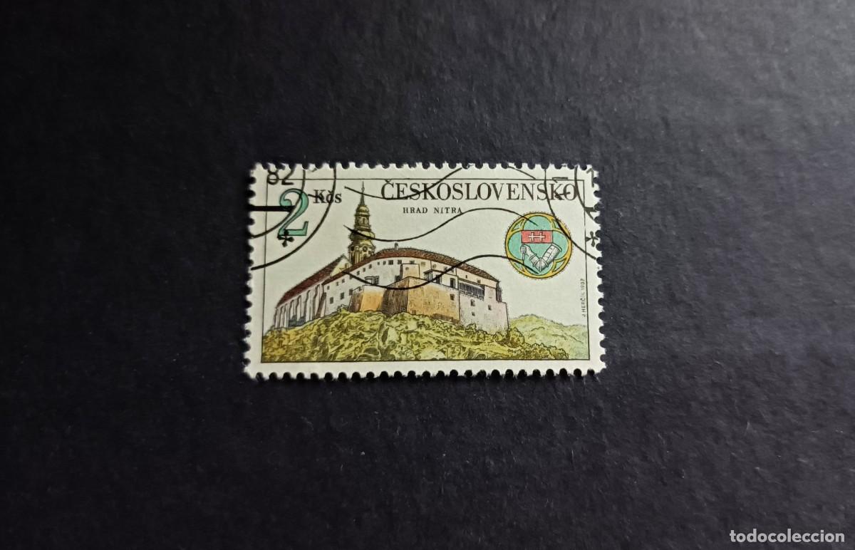 Francobolli: S. usado Checoslovaquia. Castillos y sus Tesoros. Castillo Nitra. 31 agosto 1982. Yvert 2493.