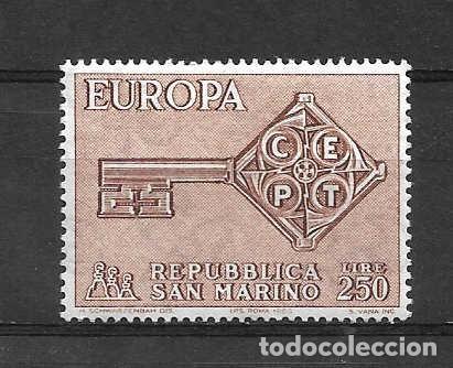 Sellos: EUROPA (cept). San Marino. sello emit. a&ntilde;o 1968