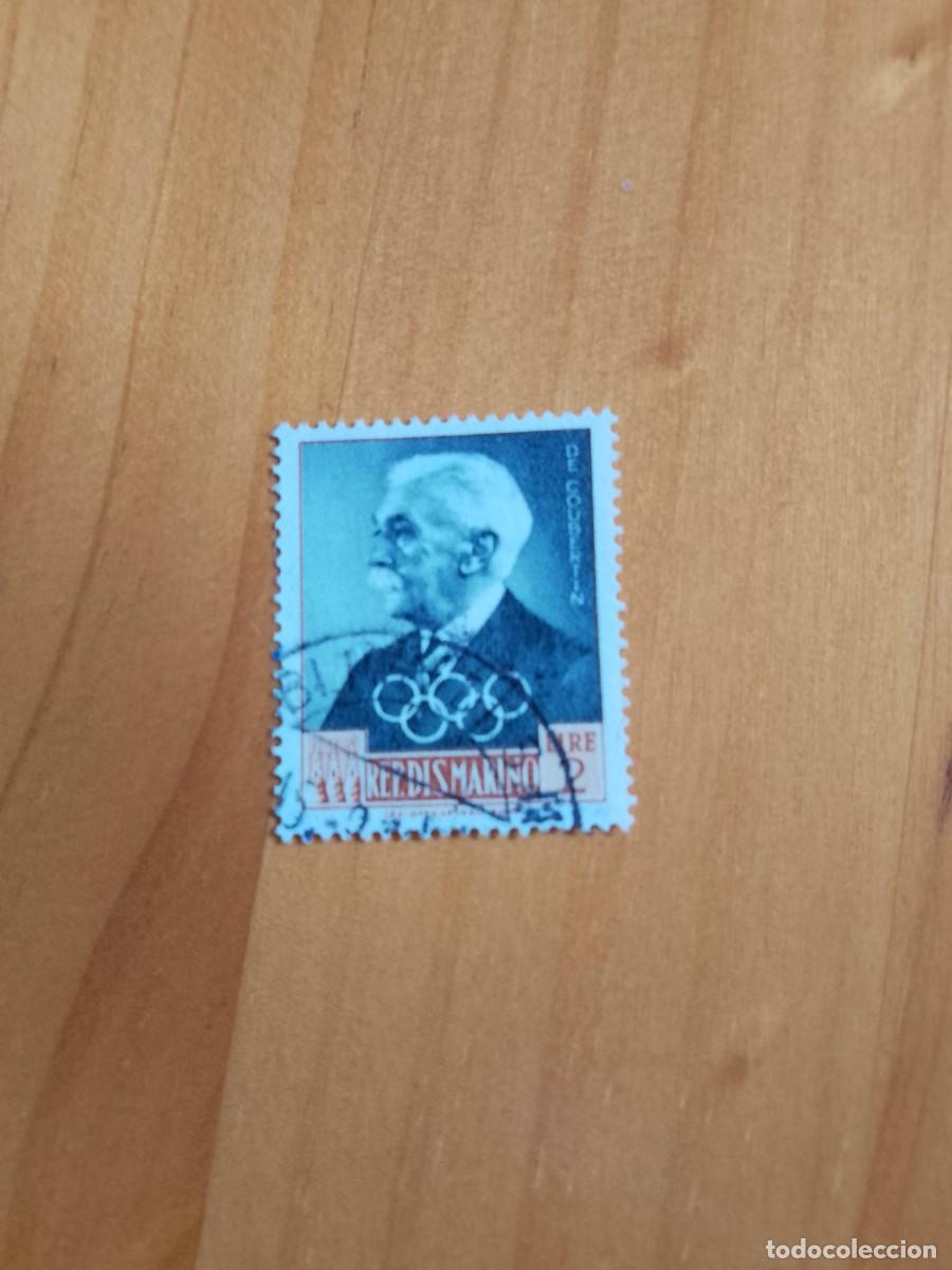 Francobolli: SAN MARINO - V/F 2 LIRE - A&Ntilde;O 1959 - DE COUBERTIN