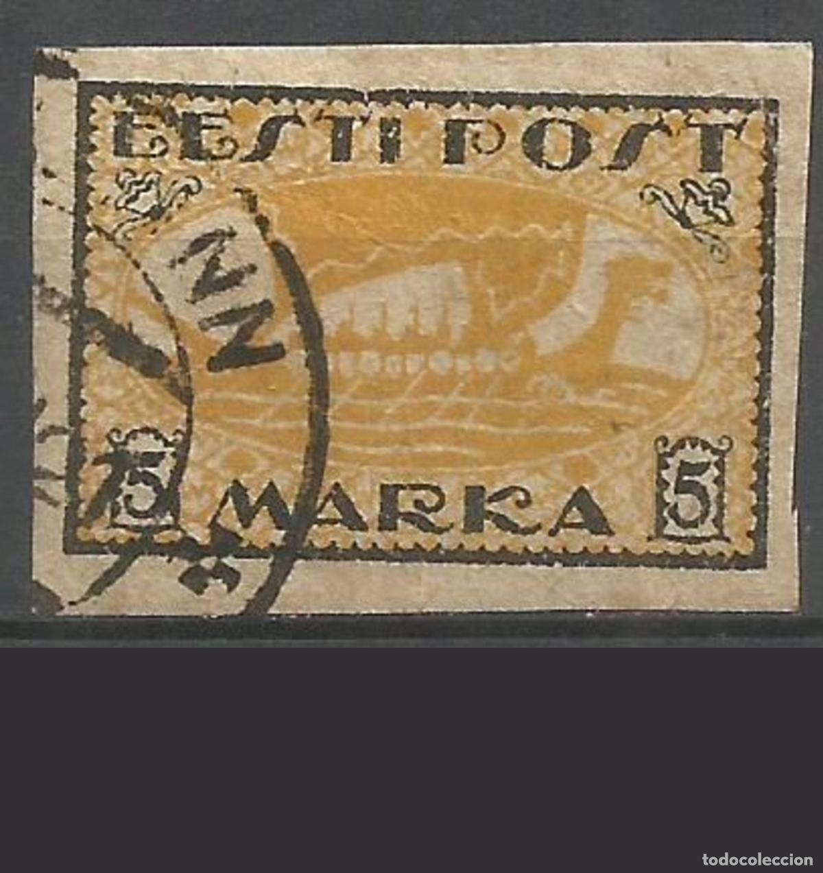 Sellos: ESTONIA YVERT NUM. 14 USADO - Foto 1