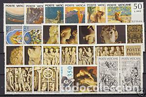 Sellos: Vaticano 1977 A&ntilde;o completo - Foto 1