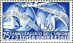 Francobolli: Italia - 538 - 1949 75&ordm; Aniv. del UPU Lujo