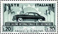Sellos: Italia - 593 - 1951 33&ordm; Sal&oacute;n inter. del autom&oacute;vil Lujo
