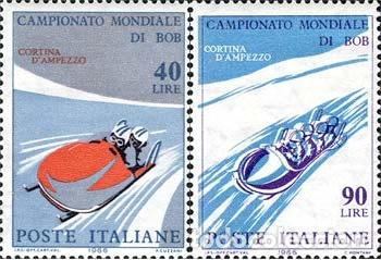 Selos: Italia - 938/39 - 1966 Campeonato del mundo de bobsleigh-Cortina d
