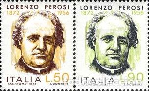 Selos: Italia - 1119/20 - 1972 Cent. compositor L. Perosi Lujo