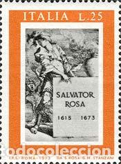Sellos: Italia - 1124 - 1973 300&ordm; Aniv. muerte de Salvador Rosa Lujo