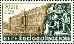 Selos: Italia - 621 - 1952 200&ordm; Aniv. Palacio real de Caserte Lujo