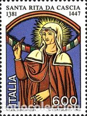 Briefmarken: Italia - 1482 - 1981 6&ordm; Cent. de Sta. Rita de Cascia Lujo