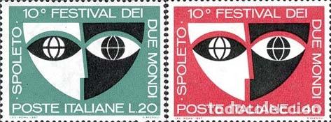 Selos: Italia - 975/76 - 1967 10&ordm; Festival de los Dos Mundos-Spolete-Lujo