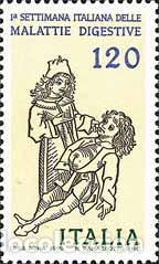 Timbres: Italia - 1396 - 1979 1&ordf; Semana italiana de las enfermedades digestivas Lujo