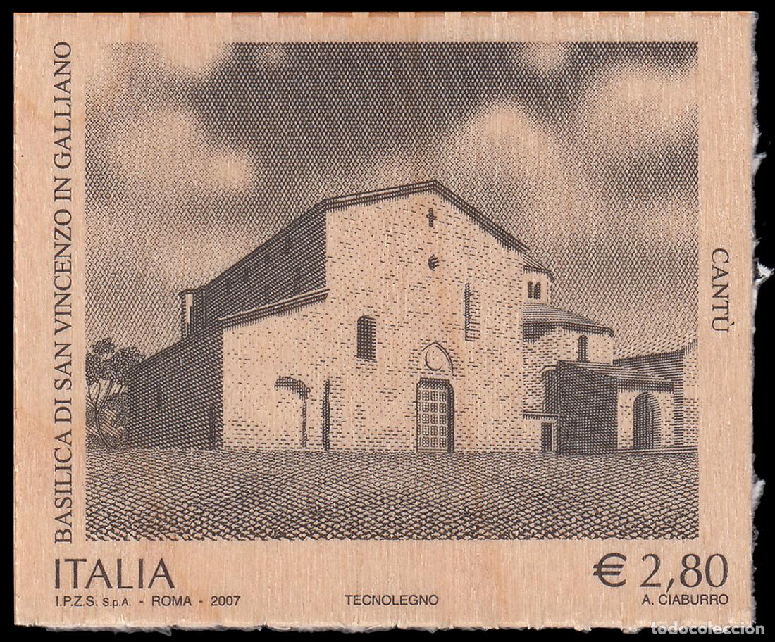 Selos: Italia Italy 2947 2007 Patrimonio Art&iacute;stico y Cultural Bas&iacute;lica de San Vicente